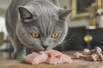 Британец нюхает сырую курицу