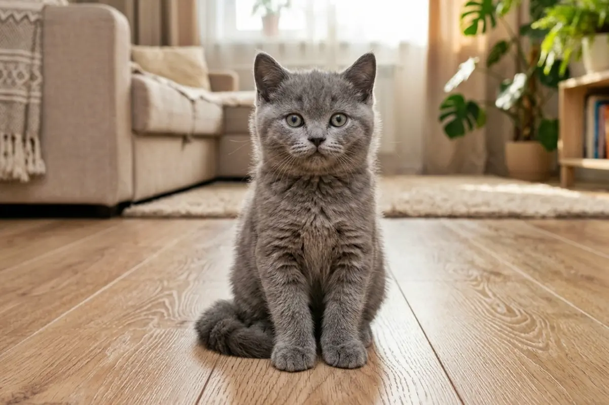 Как выглядит британский котёнок в 3 месяца